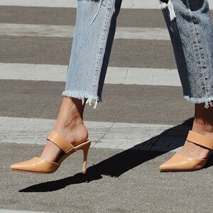 Lulus Faire Tan Pointed-toe Mules Brown - Size 8.5